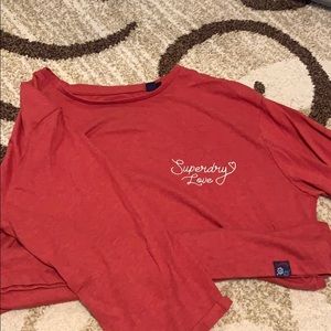 SuperDry Mid Sleeve Top Size US 10